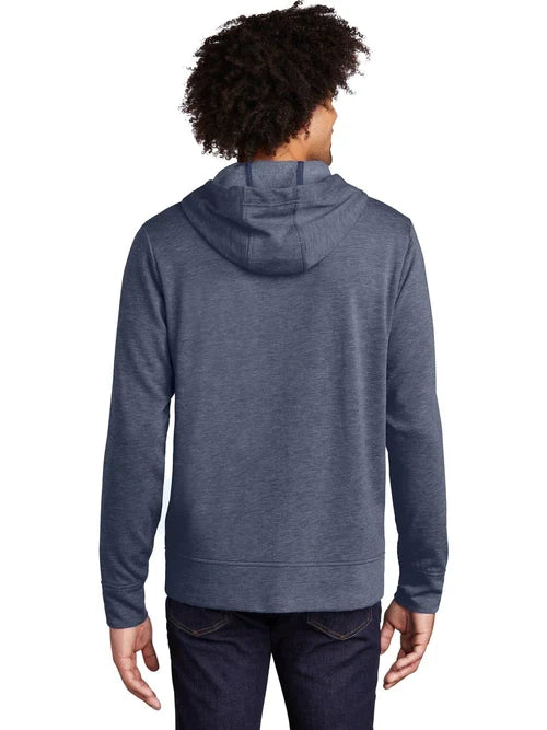 Sport-Tek PosiCharge  Tri-Blend Wicking Fleece Full-Zip Hooded Jacket with custom logo embroidery