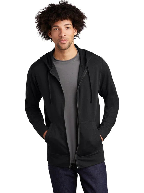 Sport-Tek PosiCharge  Tri-Blend Wicking Fleece Full-Zip Hooded Jacket with custom logo embroidery