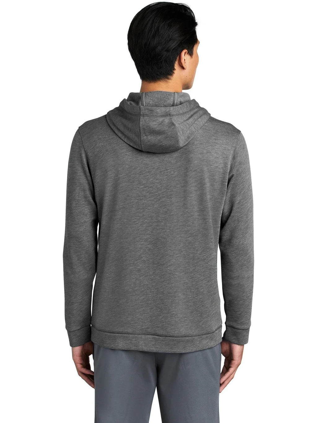 Sport-Tek PosiCharge Tri-Blend Wicking Fleece Hooded Pullover with custom logo embroidery
