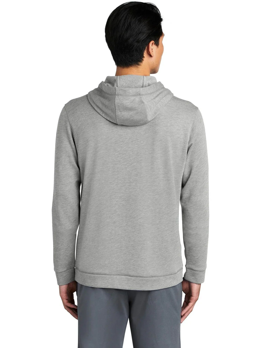 Sport-Tek PosiCharge Tri-Blend Wicking Fleece Hooded Pullover with custom logo embroidery