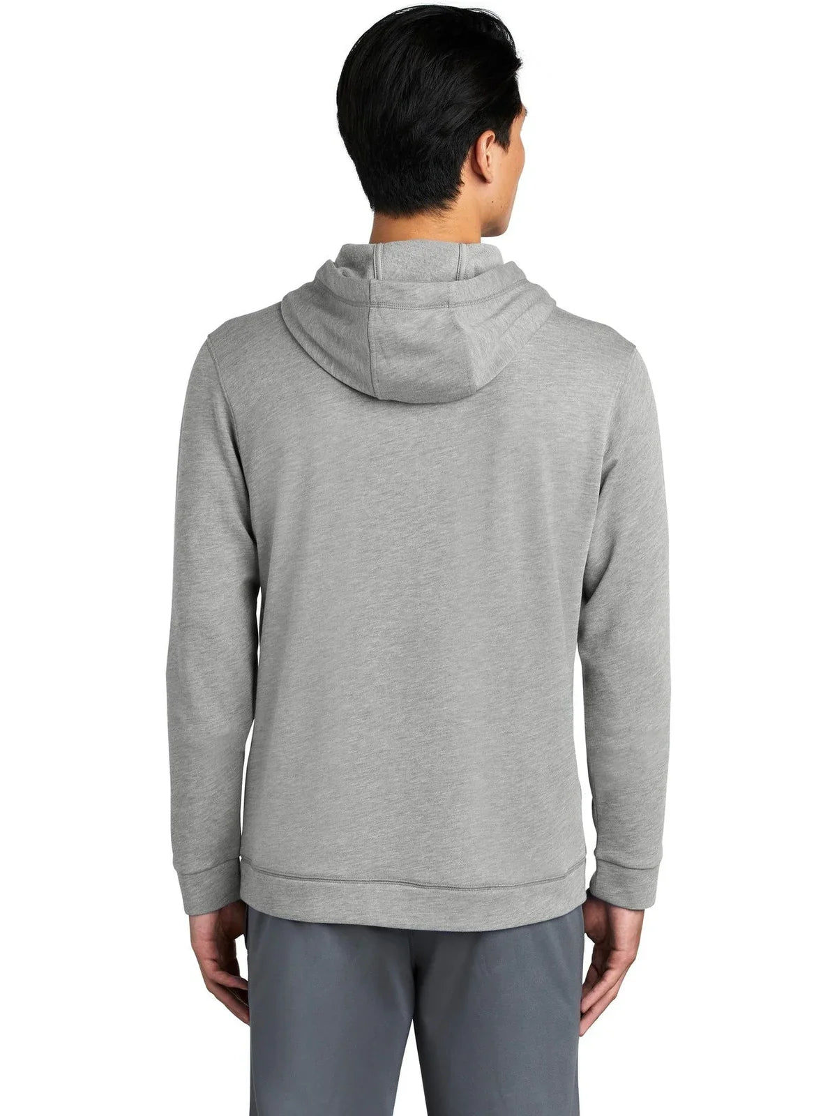 Sport-Tek PosiCharge Tri-Blend Wicking Fleece Hooded Pullover with custom logo embroidery
