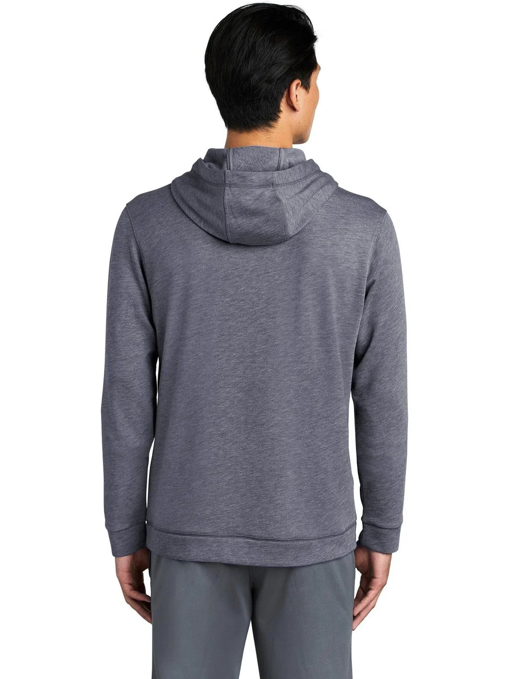 Sport-Tek PosiCharge Tri-Blend Wicking Fleece Hooded Pullover with custom logo embroidery