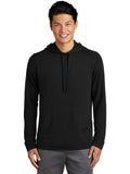 Sport-Tek PosiCharge Tri-Blend Wicking Fleece Hooded Pullover with custom logo embroidery