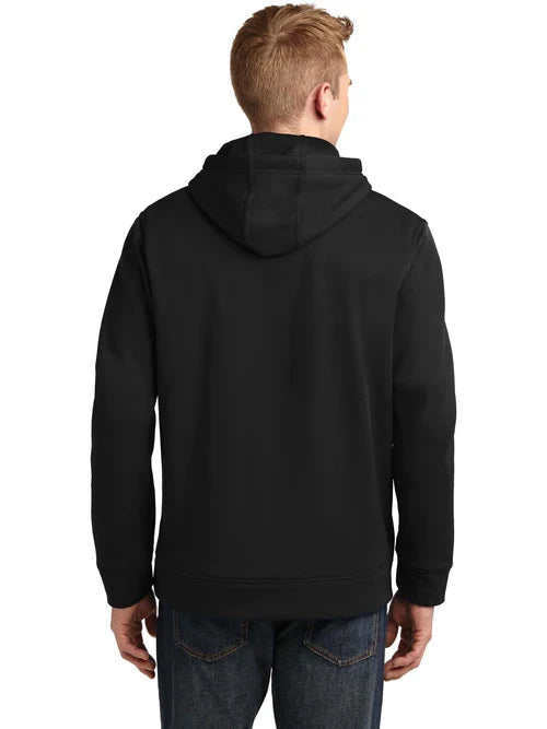 Sport-Tek Repel Fleece Hooded Pullover with custom logo embroidery