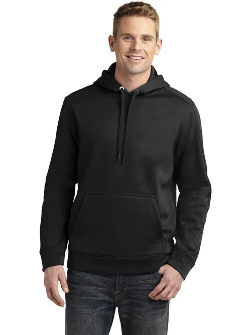 Sport-Tek Repel Fleece Hooded Pullover with custom logo embroidery