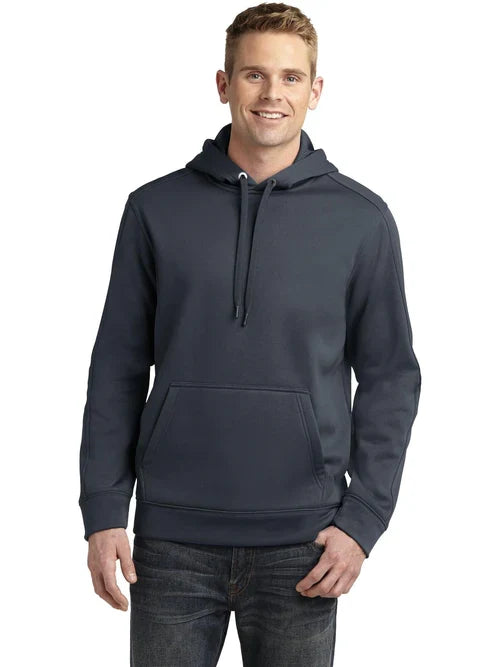 Sport-Tek Repel Fleece Hooded Pullover with custom logo embroidery