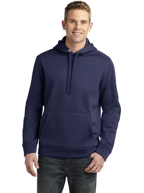Sport-Tek Repel Fleece Hooded Pullover with custom logo embroidery