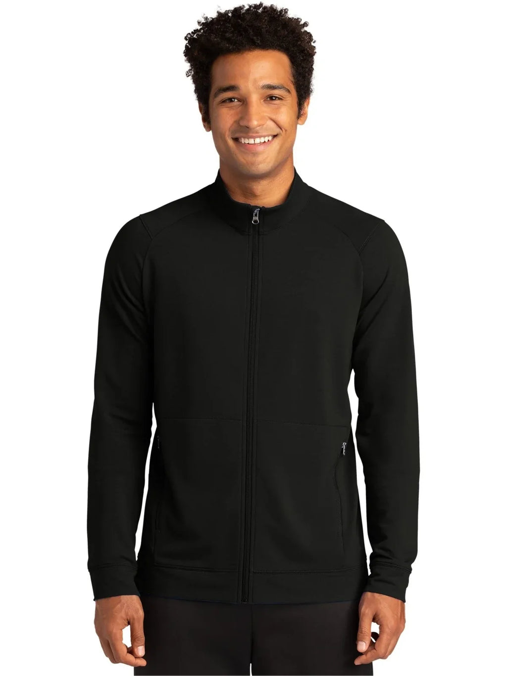 Sport-Tek Sport-Wick Flex Fleece Full-Zip with custom logo embroidery
