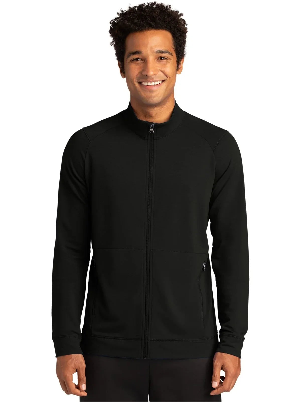 Sport-Tek Sport-Wick Flex Fleece Full-Zip with custom logo embroidery