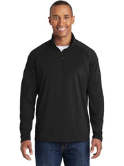 Sport-Tek Sport-Wick Stretch 1/4-Zip Pullover with custom logo embroidery