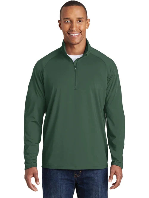 Sport-Tek Sport-Wick Stretch 1/4-Zip Pullover with custom logo embroidery
