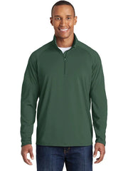 Sport-Tek Sport-Wick Stretch 1/4-Zip Pullover with custom logo embroidery