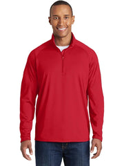 Sport-Tek Sport-Wick Stretch 1/4-Zip Pullover with custom logo embroidery