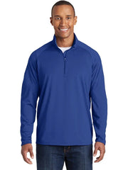 Sport-Tek Sport-Wick Stretch 1/4-Zip Pullover with custom logo embroidery