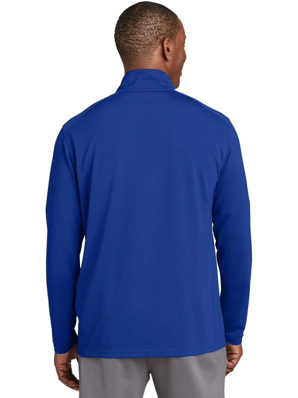 Sport-Tek Sport-Wick Textured 1/4-Zip Pullover with custom logo embroidery