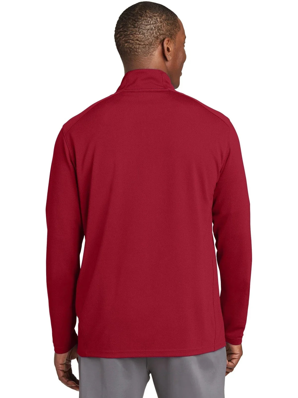 Sport-Tek Sport-Wick Textured 1/4-Zip Pullover with custom logo embroidery