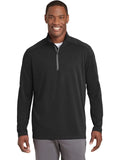 Sport-Tek Sport-Wick Textured 1/4-Zip Pullover with custom logo embroidery