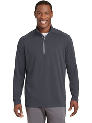 Sport-Tek Sport-Wick Textured 1/4-Zip Pullover with custom logo embroidery