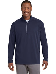Sport-Tek Sport-Wick Textured 1/4-Zip Pullover with custom logo embroidery