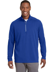 Sport-Tek Sport-Wick Textured 1/4-Zip Pullover with custom logo embroidery
