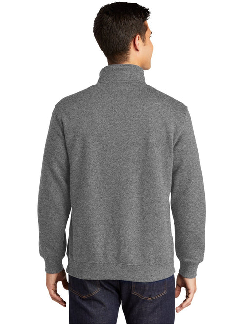 Sport-Tek Tall 1/4-Zip Sweatshirt with custom logo embroidery