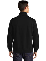 Sport-Tek Tall 1/4-Zip Sweatshirt with custom logo embroidery