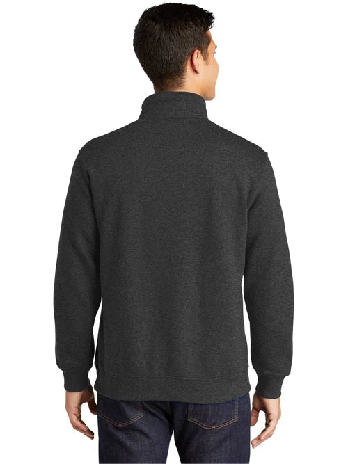 Sport-Tek Tall 1/4-Zip Sweatshirt with custom logo embroidery