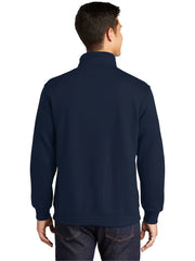 Sport-Tek Tall 1/4-Zip Sweatshirt with custom logo embroidery