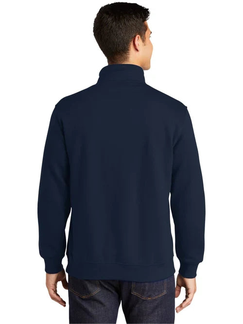 Sport-Tek Tall 1/4-Zip Sweatshirt with custom logo embroidery