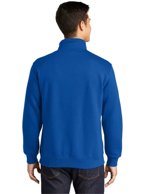 Sport-Tek Tall 1/4-Zip Sweatshirt with custom logo embroidery