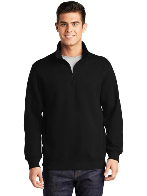 Sport-Tek Tall 1/4-Zip Sweatshirt with custom logo embroidery