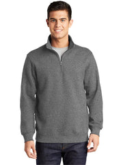 Sport-Tek Tall 1/4-Zip Sweatshirt with custom logo embroidery