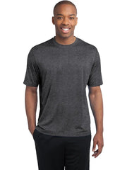 Sport-Tek Tall Heather Contender Tee with custom logo embroidery