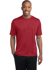 Sport-Tek Heather Contender Tee with custom logo embroidery