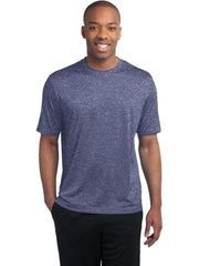 Sport-Tek Heather Contender Tee with custom logo embroidery