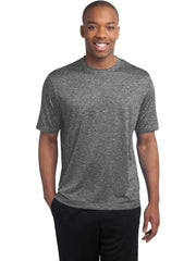 Sport-Tek Heather Contender Tee with custom logo embroidery