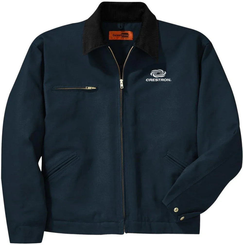 CornerStone Tall Duck Cloth Work Jacket with custom logo embroidery