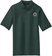 Port Authority Tall Silk Touch Polo with Pocket with custom logo embroidery