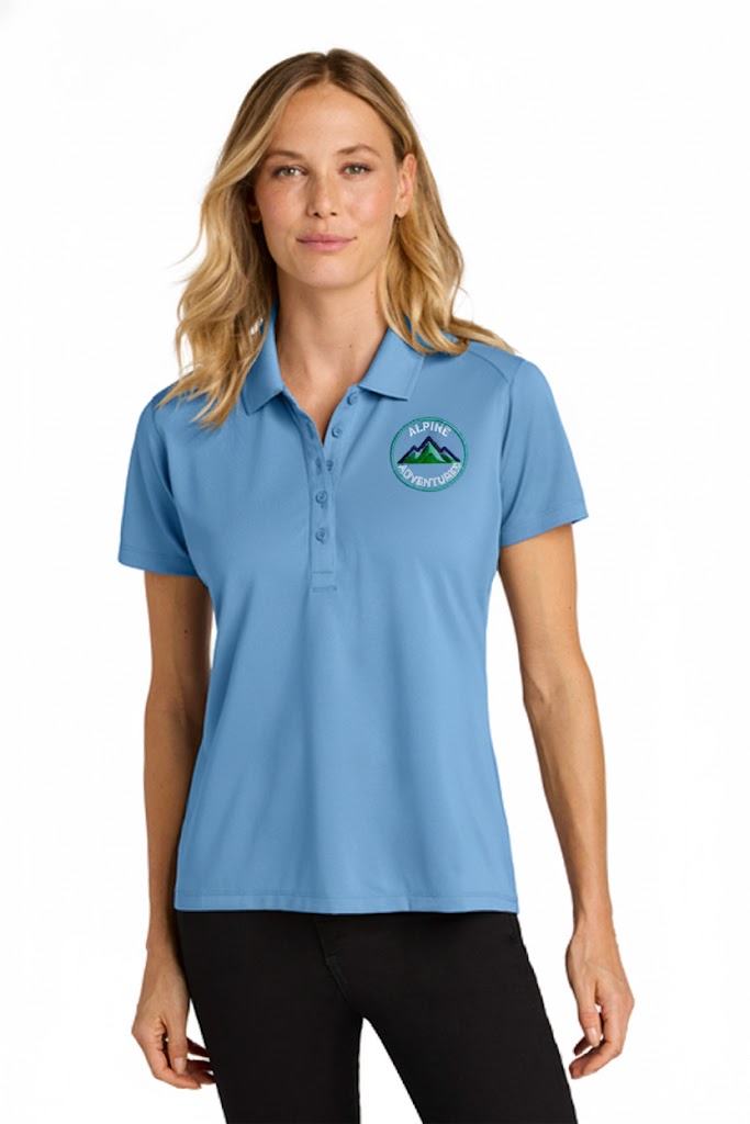 Port Authority Women’s Wearever Performance Pique Polo with custom logo embroidery